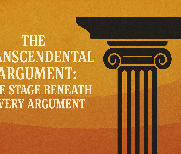 The Transcendental Argument: The Stage Beneath Every Argument